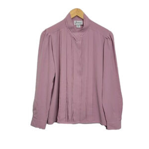 JOANNA pleated detail in middle long sleeve top